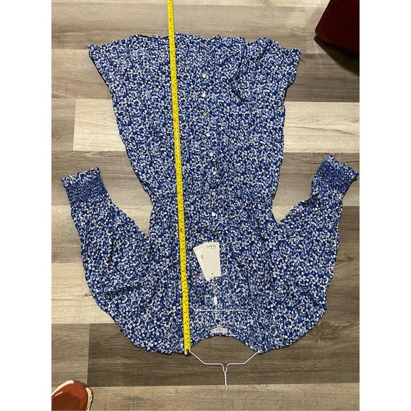 Rails NWT Eliza Drawstring Waist Dress "Ice Chrysanthemum", Size Medium, MP $238 - Picture 8 of 9